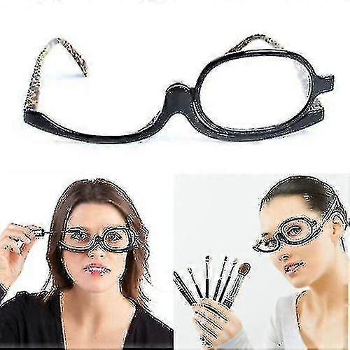 Folding Eyeglasses Rotating Makeup Reading Glasses Magnifying Glasses