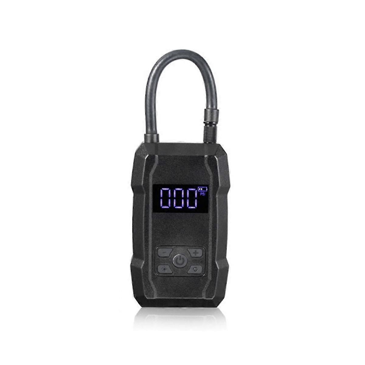 Cordless Tire Inflator Lcd 150 Psi Air Compressor 2000mah Rechargeable Air Pump&preset Tire Pressur+