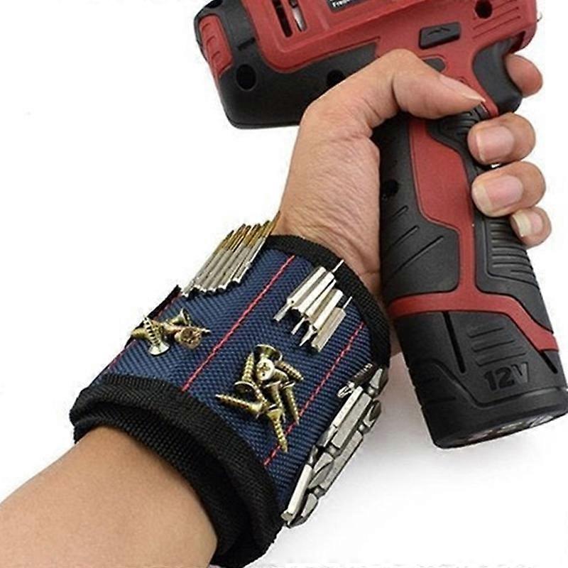 random color Multifunction Wristband Toolkit Belt with Strong Magnets for Holding Screws, Nails, Drill Bits