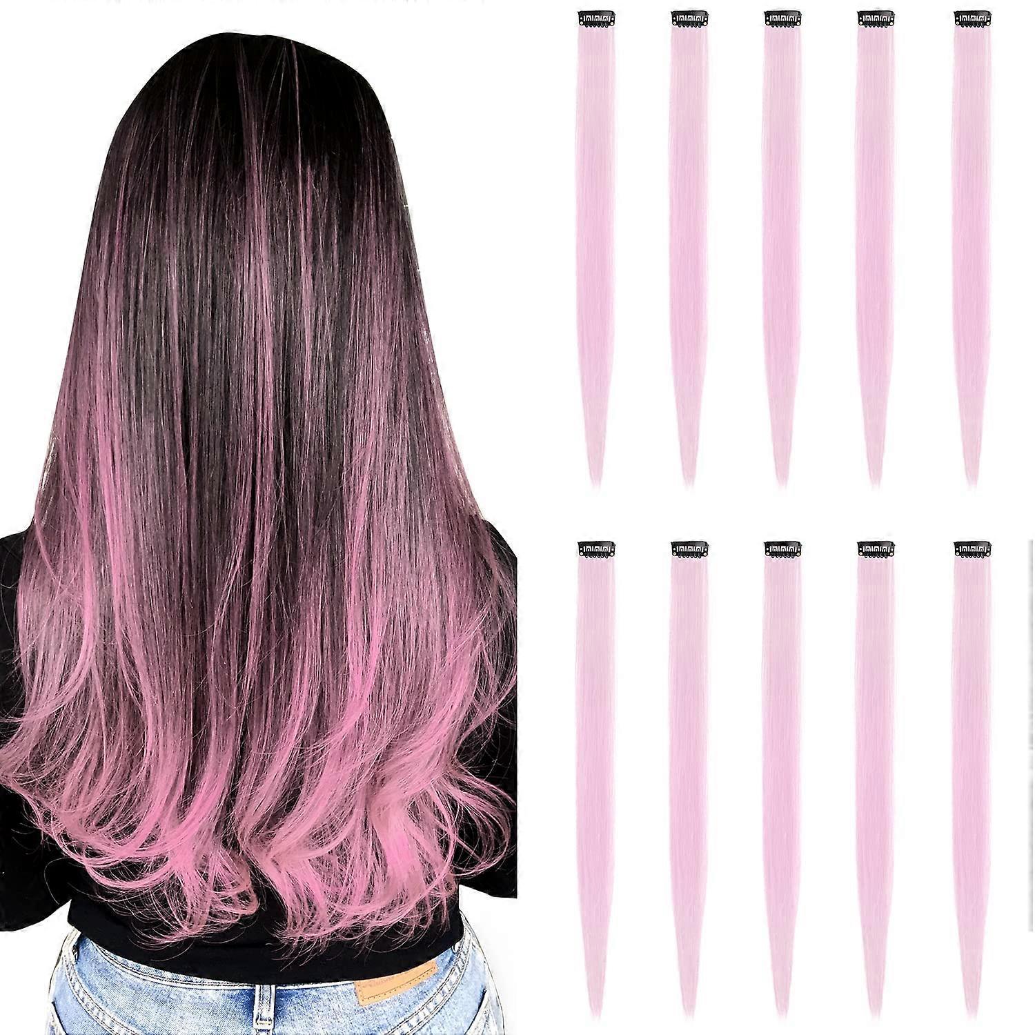 Tofafa 22 Inch Colored Hair Extensions, Multi-colors Party