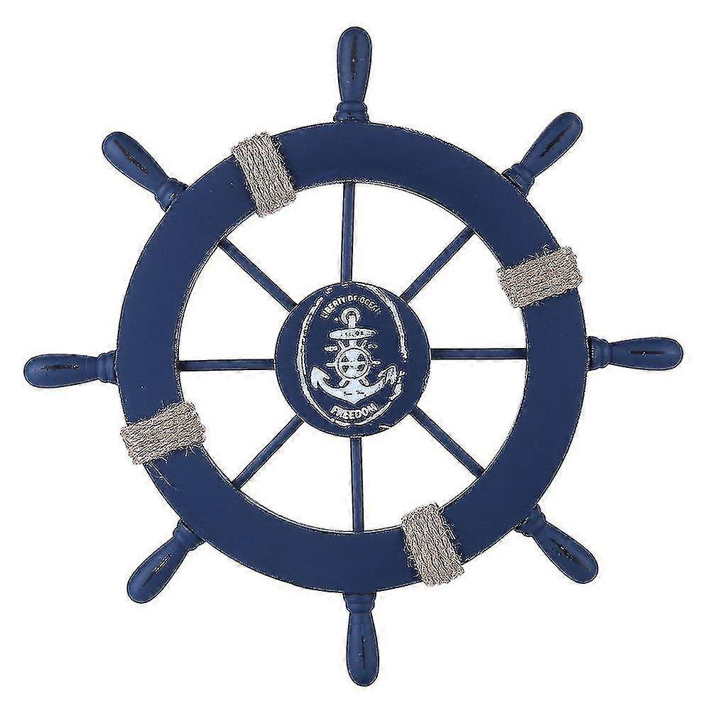 Boat Steering Wheel Decoration Wooden Solid Color