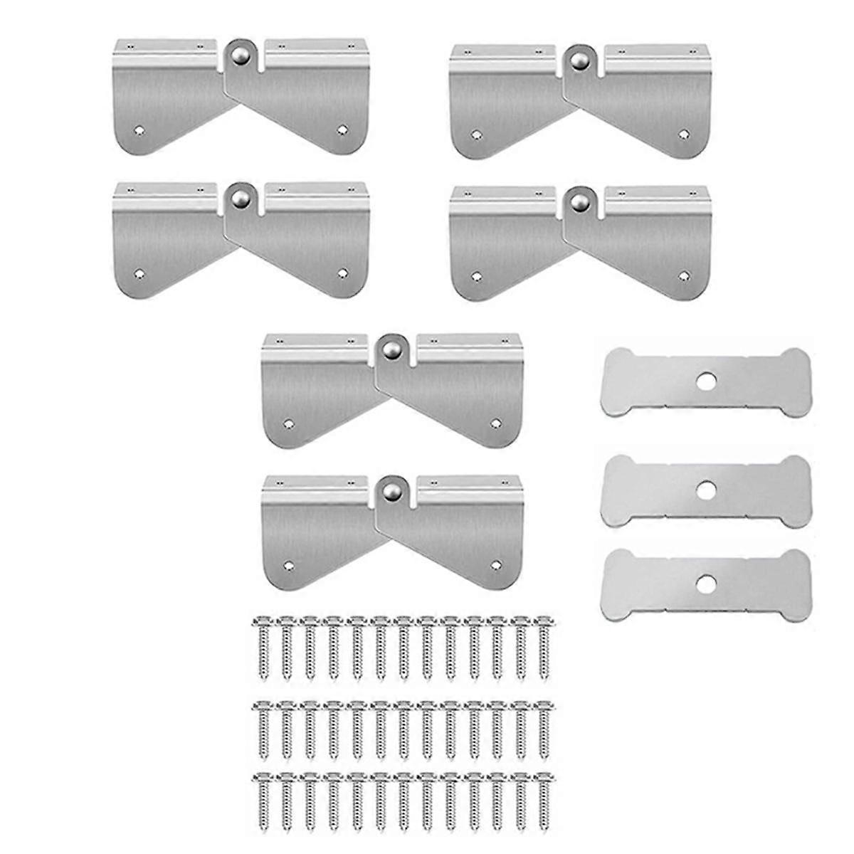 Stainless Steel Gutter Downspout Extension Hinge, Flip Up Hinge Design, Compatible with Rectangle and Square Downspout,A
