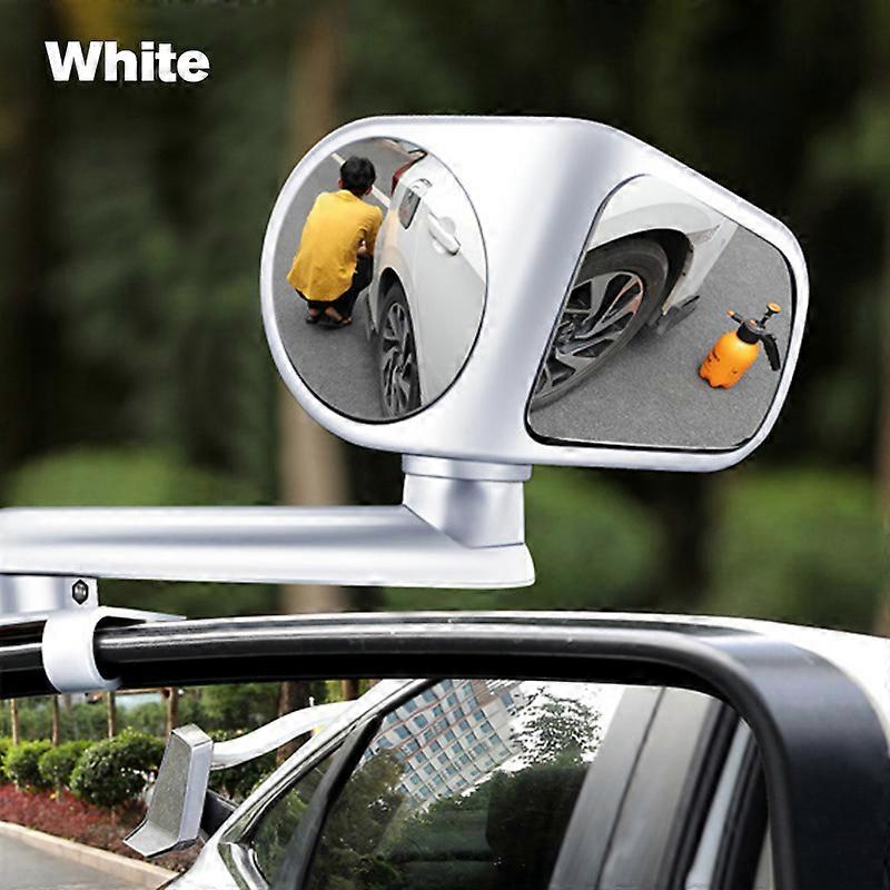1pc Car auxiliary mirror multi-function rearview mirror 360-degree blind spot rotation front and rear wheel wide-angle mirror