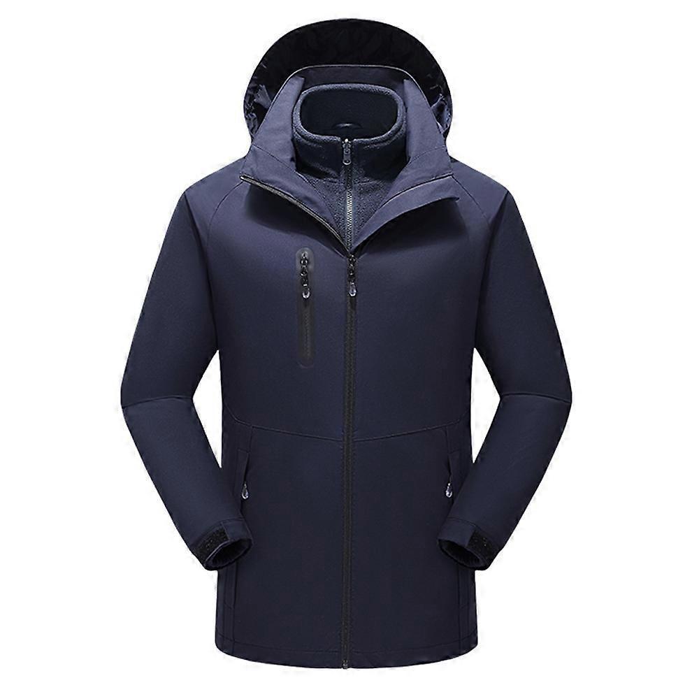 3-in-1 Hooded Electric Heating Coat 15-Zone Smart Heated Coat with Lining, 3 Temperature Control Wat