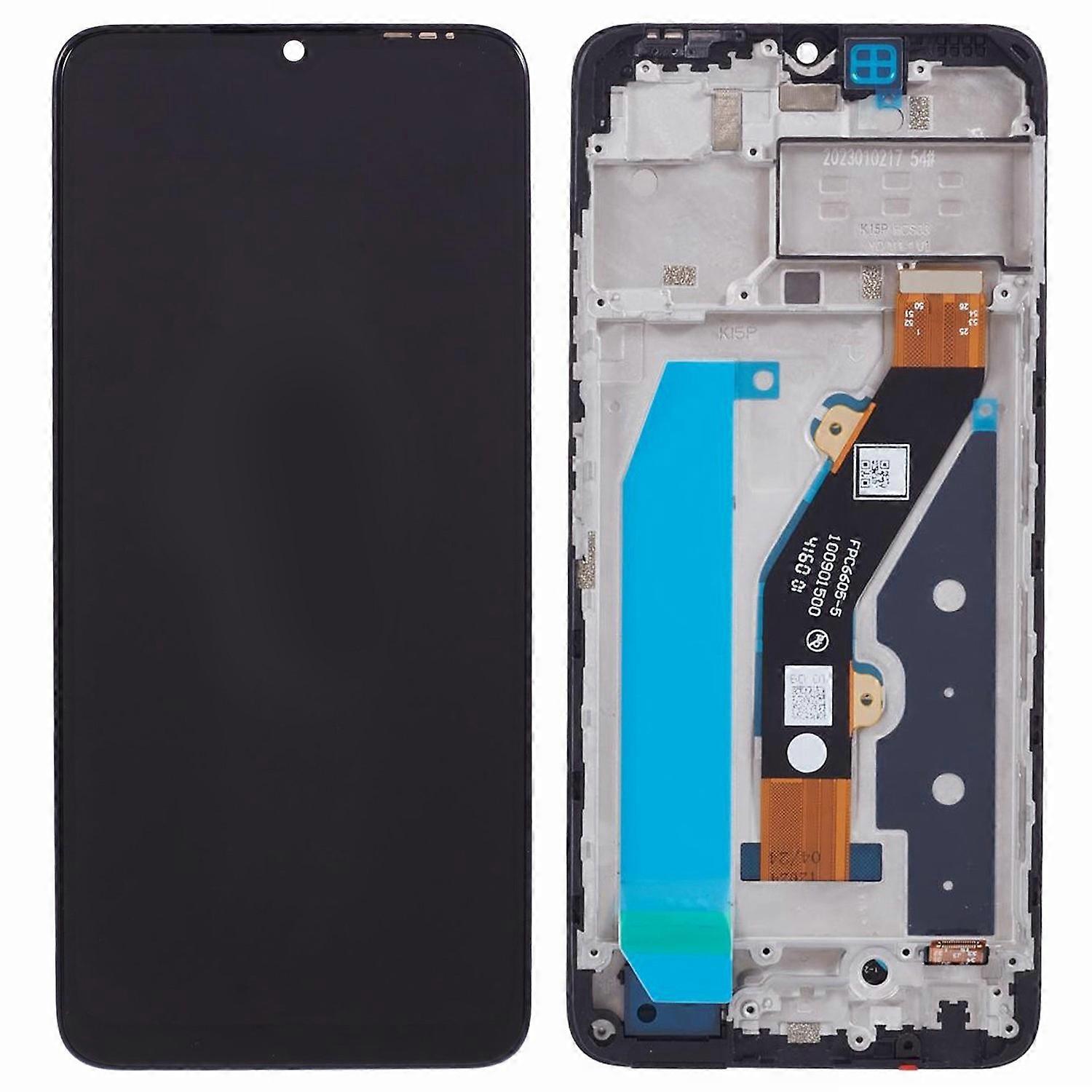 For TECNO Spark 10 4G KI5 Grade C LCD Screen and Digitizer Assembly+Frame