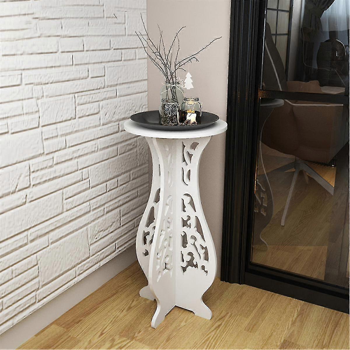 S Round Side Table Beside Tea Lamp Plant Rack D R