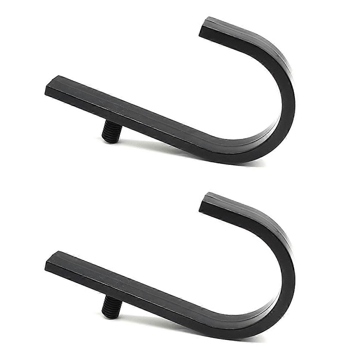 2PCS Storage Shed J Hook for /Crafstman Shed, Wall Mount Hanger Organizer for Organizing Tool, Ladders Black