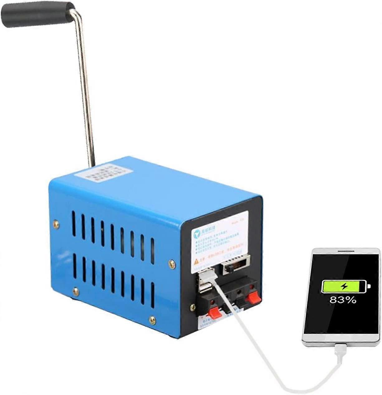 Håndsvinget opladningsgenerator Høj effekt dynamooplader bærbar nødkraft håndkraft håndsving USB-opladning Nødoverlevelse