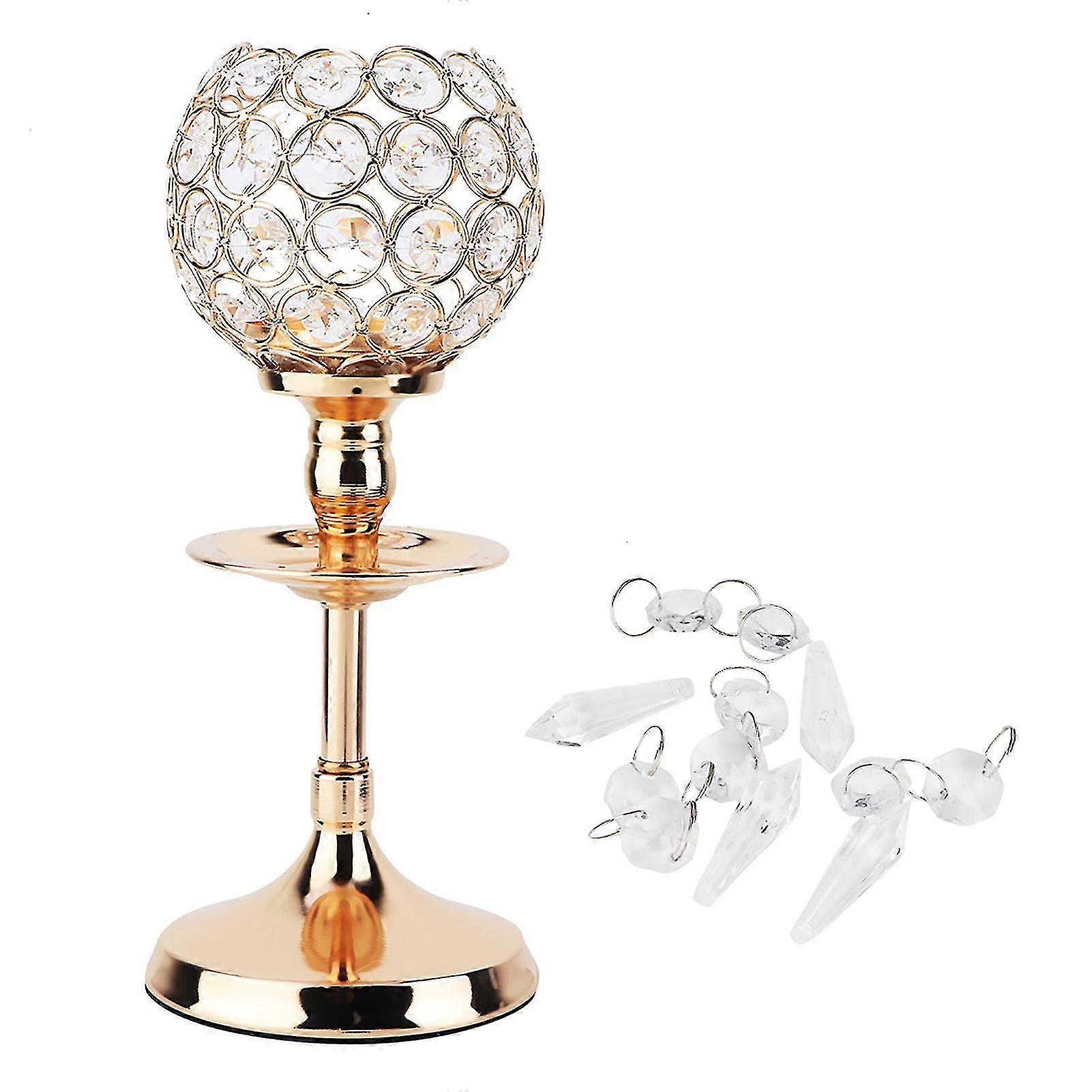 Crystal Wedding Candle Holder - Elegant Coffee Table Decorative Centerpiece