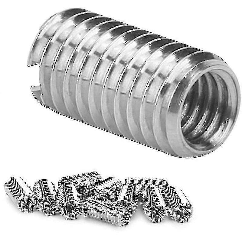 10pcs Inner M6 1.0 Outer M8 1.25 Glow 15mm Slotted Threaded Inserts