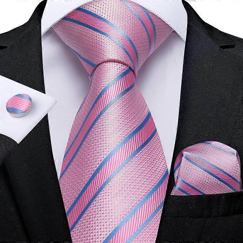 Ties for Men Solid Neckties Handkerchief Formal Business Tie