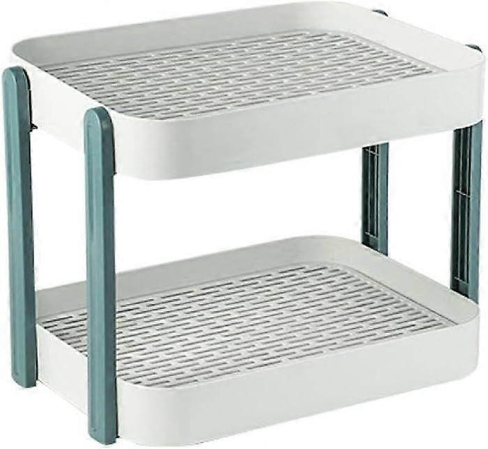 Double layer drain tray removable vegetable and fruit drain rack soap drain rack storage rack kitchen sink drain basket