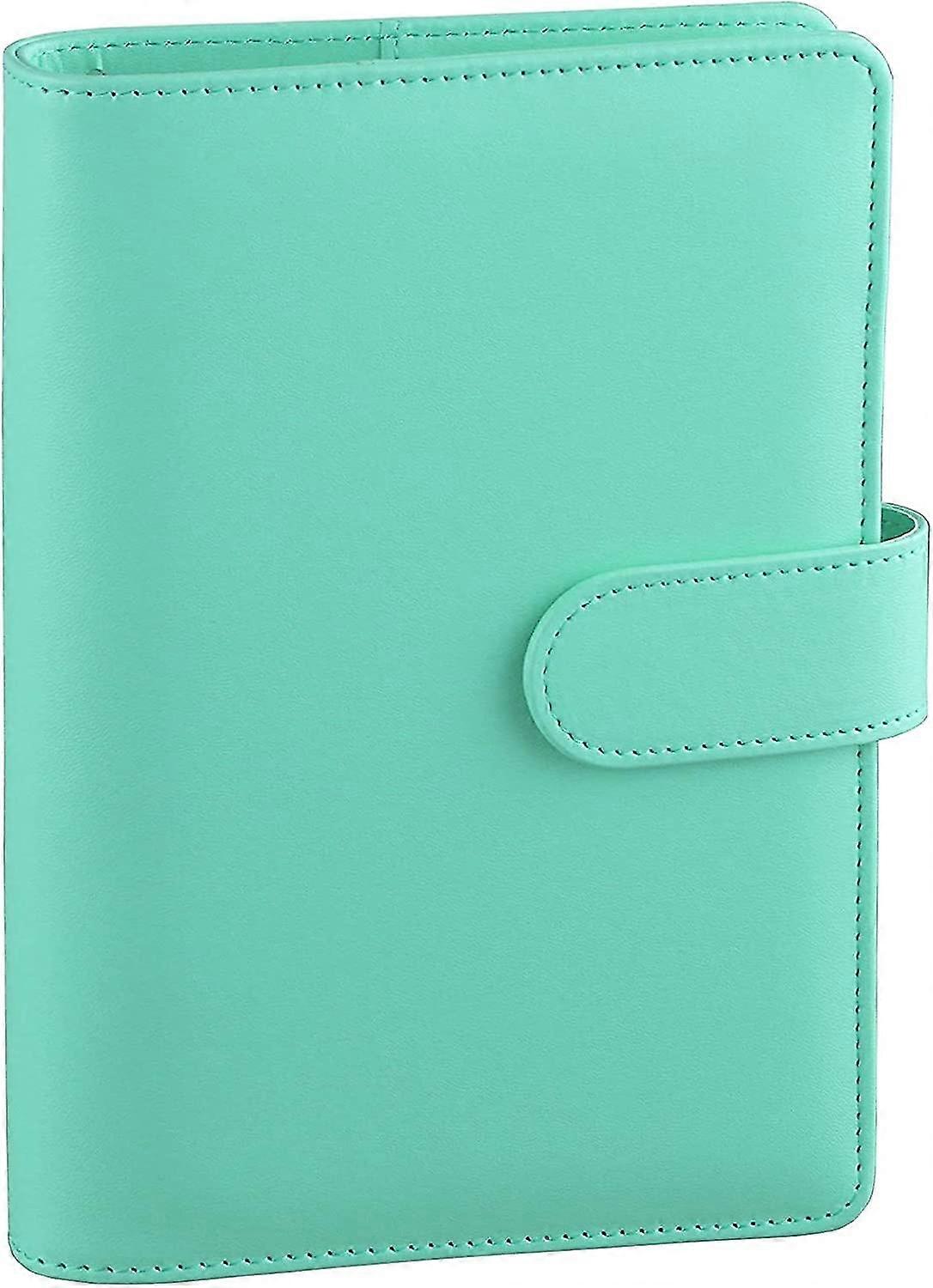 A6 Pu Leather Budget Binder Refillable 6 Ring Notebook Binder For A6 Refill Paper (a-5-f6)