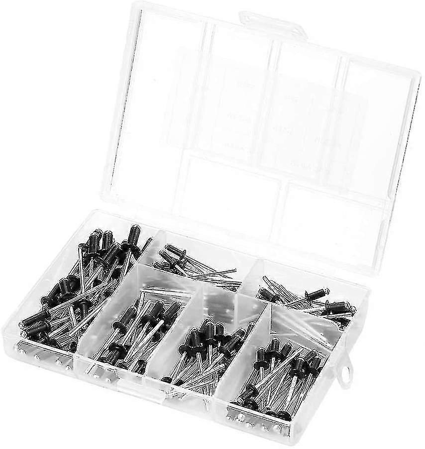 Sortiment von 120 Aluminium-Blindnieten mit Box M2.4 / M3.0 / M3.2 / M4chrui484