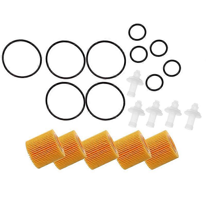 5 Pcs Oil Filter Set 04152-YZZA6 for Prius Im Xd