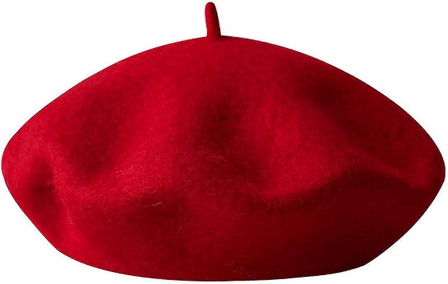 Børn Piger Fransk Beret Hat Kunstner Hat Solid Varm Beanie Cap Vinter Efterår