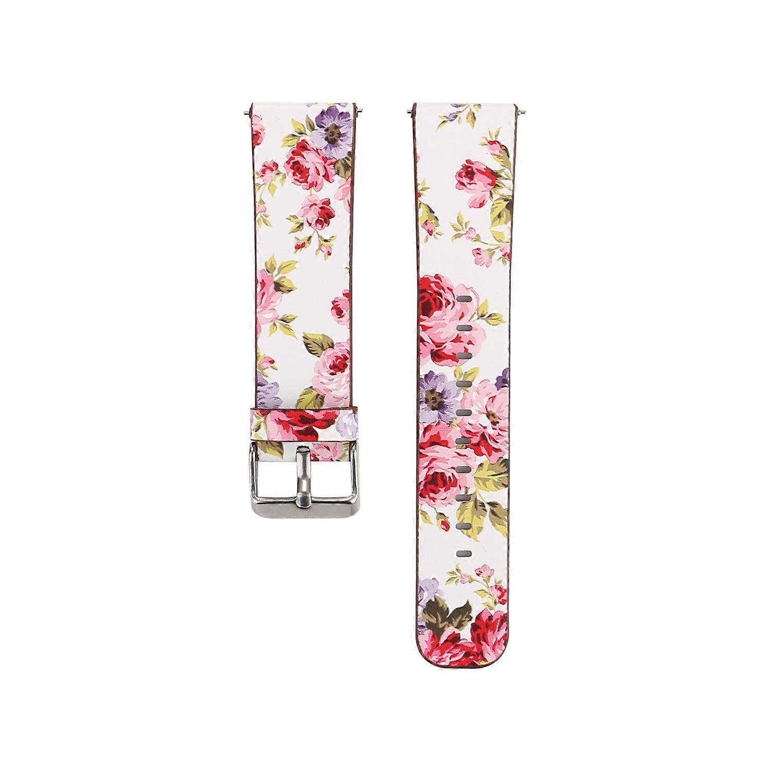 For Fitbit Versa 1 / 2 Flower Pattern Watchband