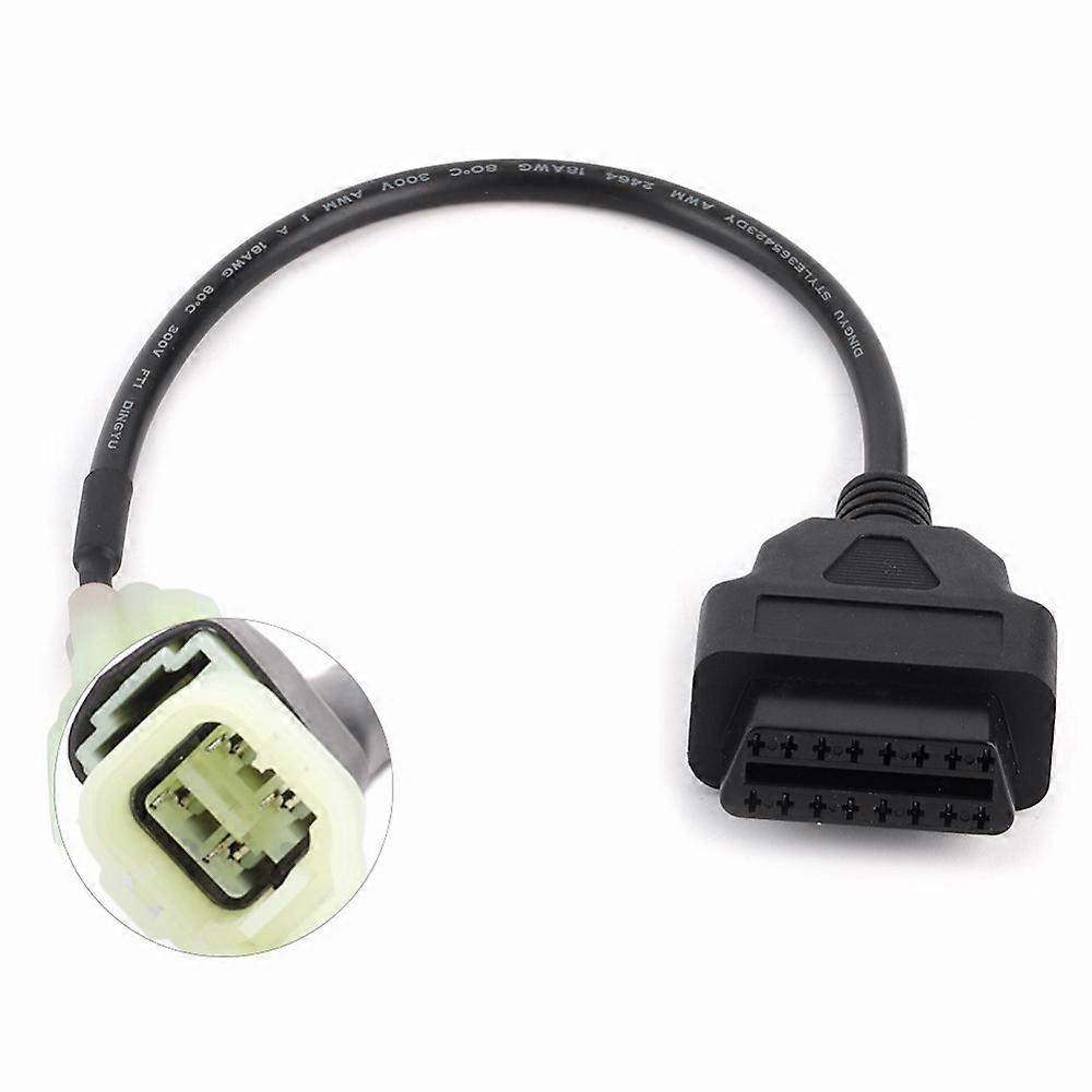 4 pin to 16 pin OBD2 OBDII diagnostic cable compatible with Yamaha motorcycle vers