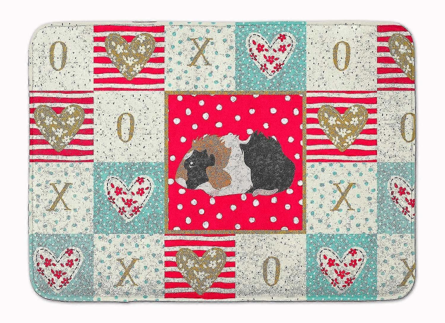abyssinian Guinea Pig Love Machine Washable Memory Foam Mat