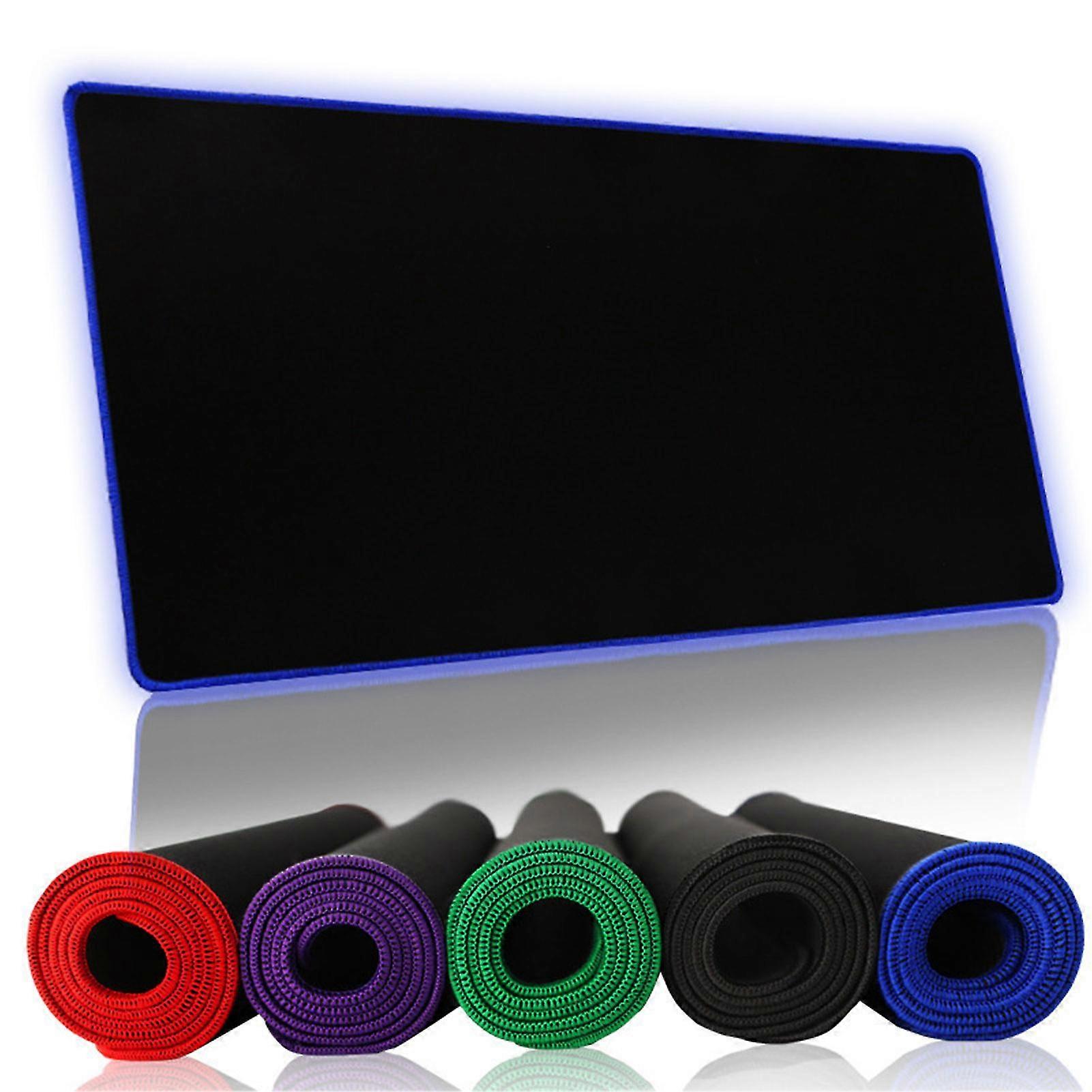 Large Plain Gaming Mouse Pad Stitched Edges Easily Clean Mouse Pad For Laptop Mouse And Keyboard