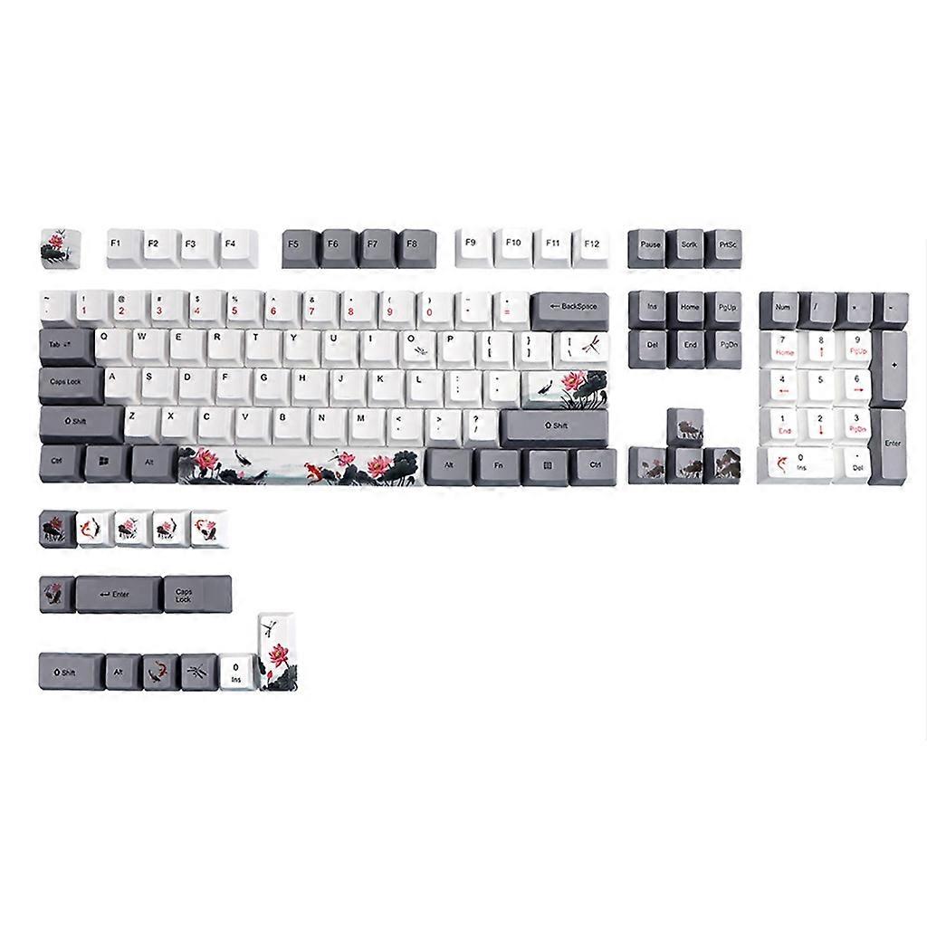 Keycap Dye Sublimation OEM Profile Mechanical Keyboard PBT Keycap 118Keys/Set