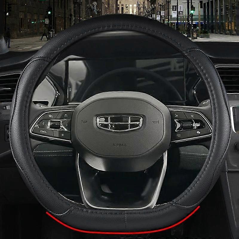 D Type Car Steering Wheel Cover Wrap for Geely Monjaro 2021 2022 2023 2024 37-38CM Steering-Wheel