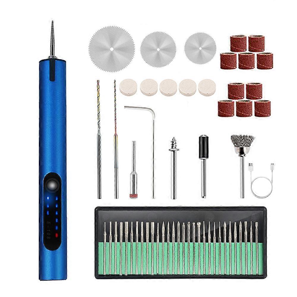 USB Cordless Rotary Tools Kit Woodworking Engraving Pen DIY Jewelry Metal Glass Cordless Mini Drill