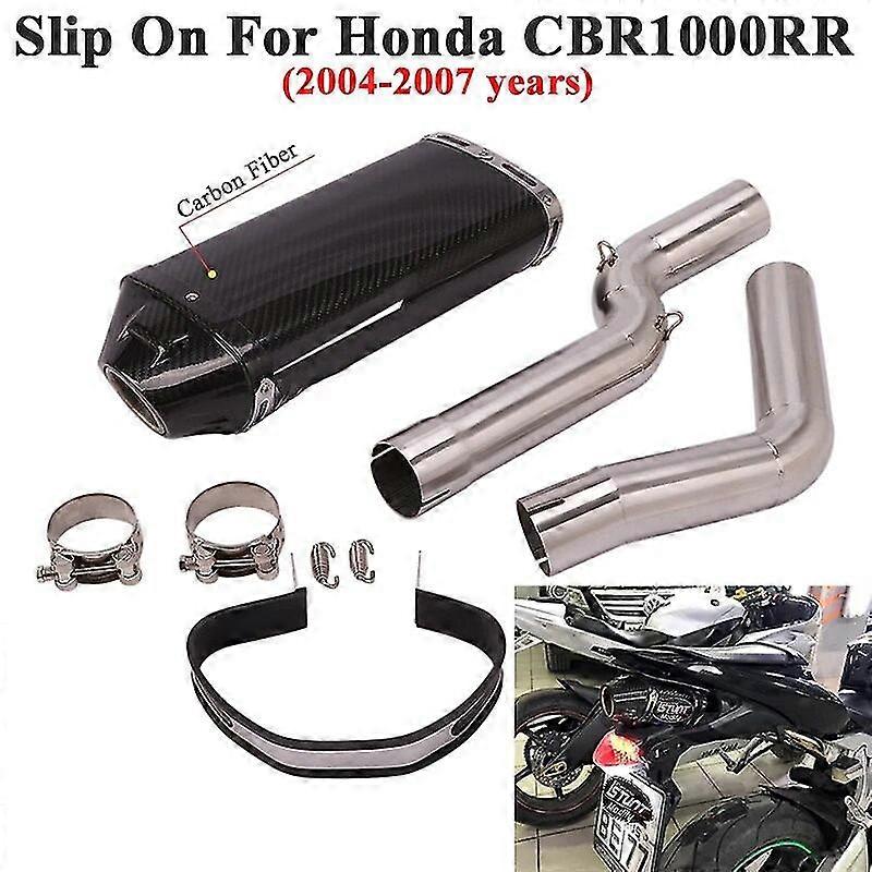 Εξαίσιος σωλήνας εξάτμισηςSlip On fr Honda Cbr1000rr 2004-2007 Jahre Motorrad Yoshimura Auspuff Escape System Mittel glied Rohr Schall dmpfer Kohle faser