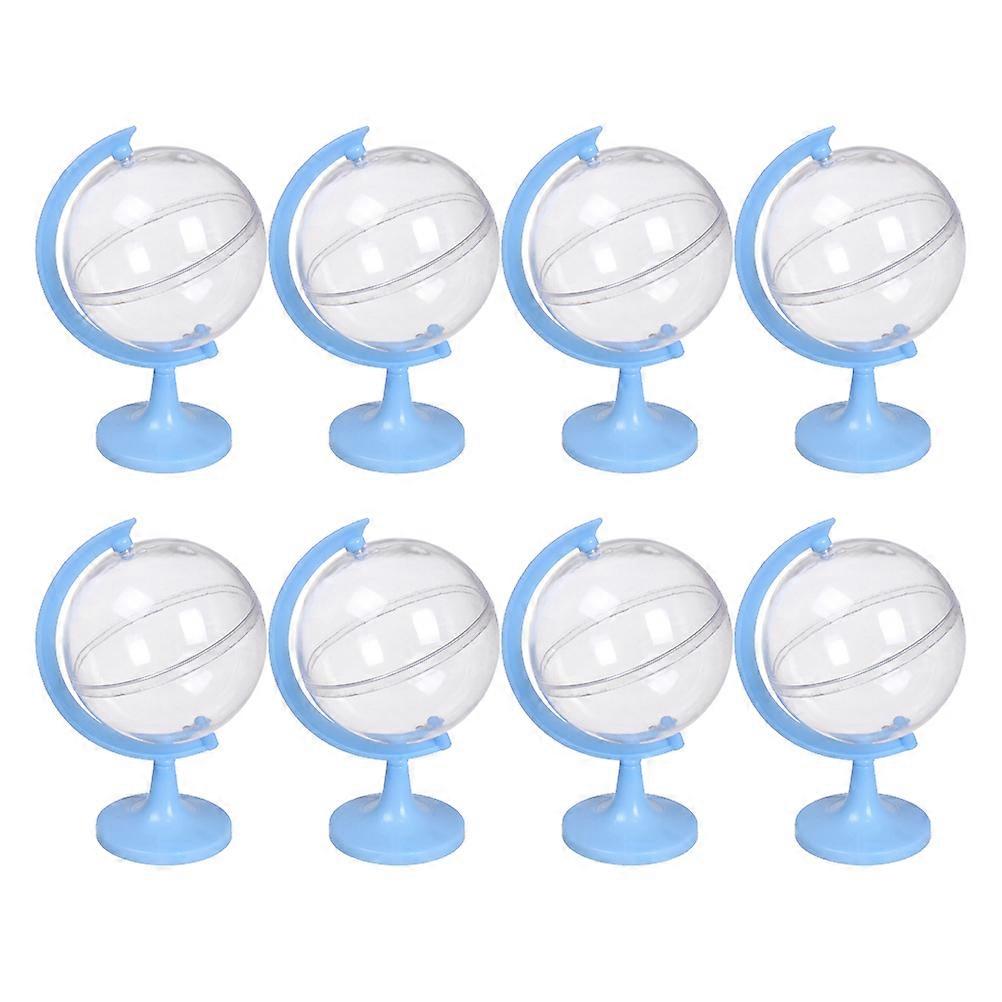 12pcs Plastic Tellurion Candy Boxes Creative Candy Gift Boxes for Wedding Christmas (Light Blue)