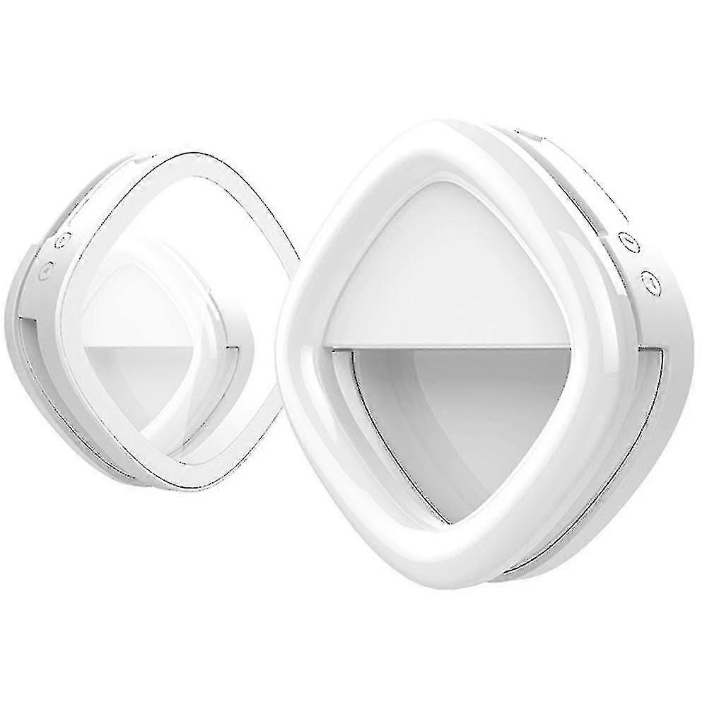 Mobile Phone Led Fill Light Ring Lights Led Circle Mini Light, Rechargeable 3 Light Modes Makeup