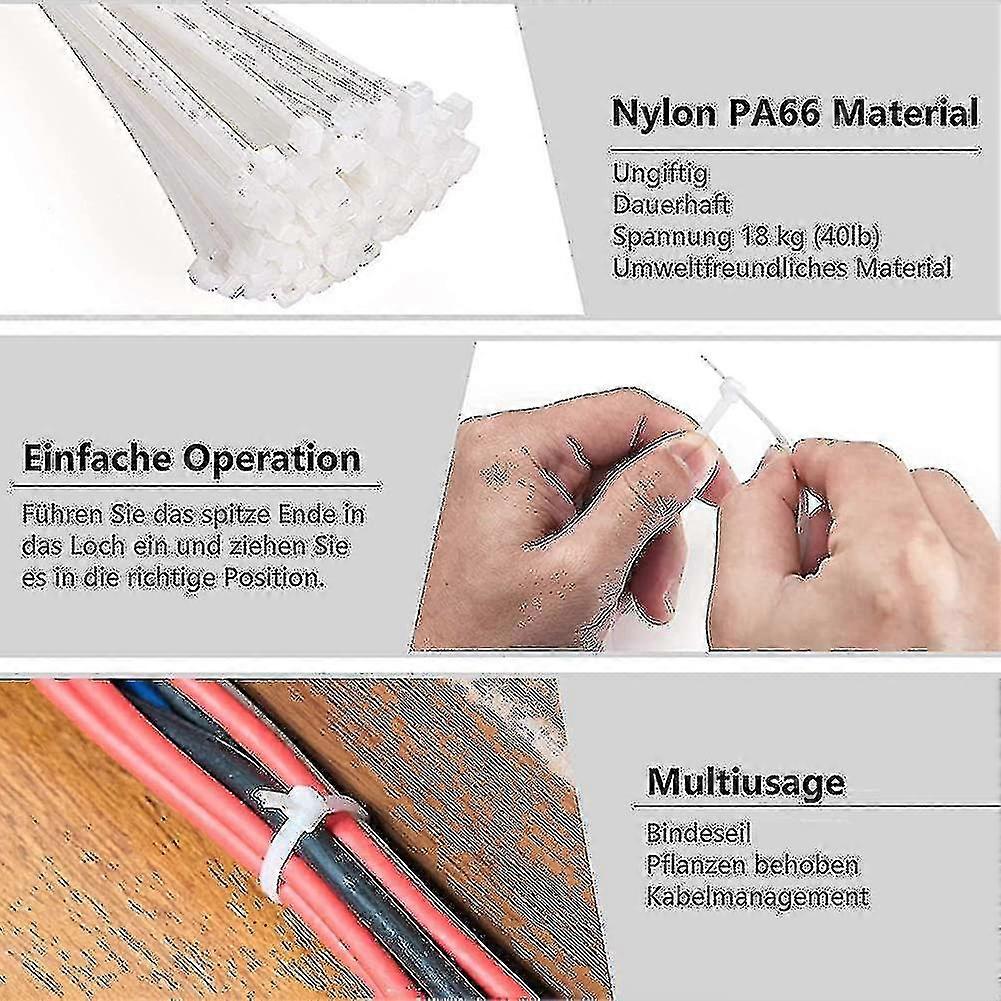 Cable Tie, Length: 200 Mm, Width: 4 Mm, Cable Ties, , Nylon High-performance Cable Ti