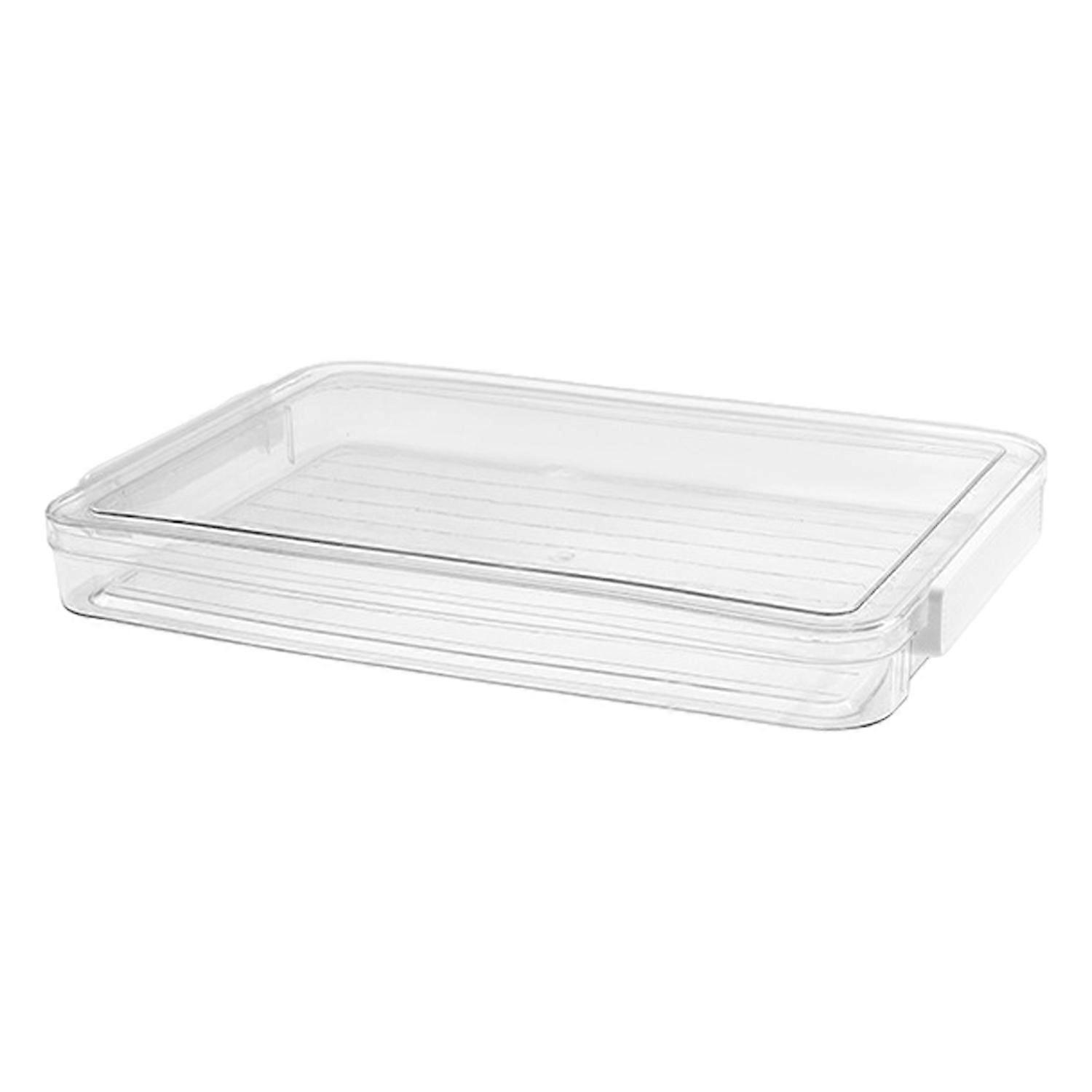Plastic File Storage Box A4 Size Clear Stackable Organizer Container Documents Certificates