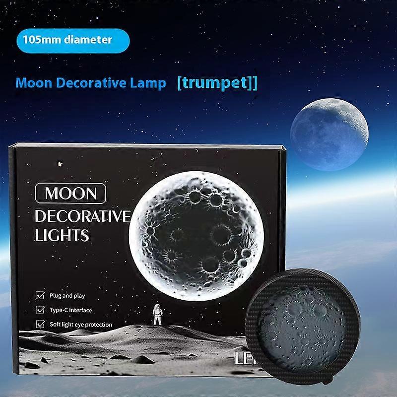 New car supplies LED window moon three-dimensional relief decorative light multi-scene use