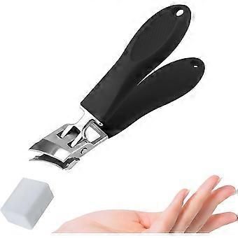 Wide Jaw Anti-Splash Schrägschneider, Acssart Curved Clippers Schwarz