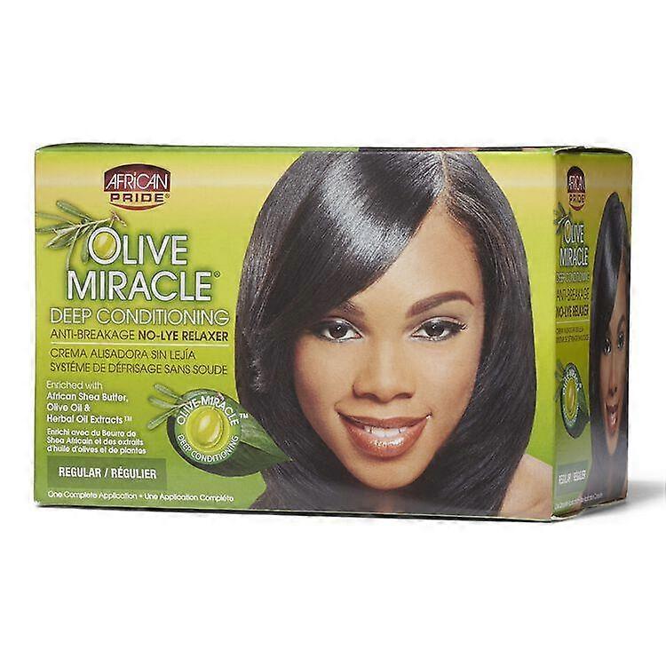 African Pride Olive Miracle Deep Conditioning No-Lye Relaxer Regular