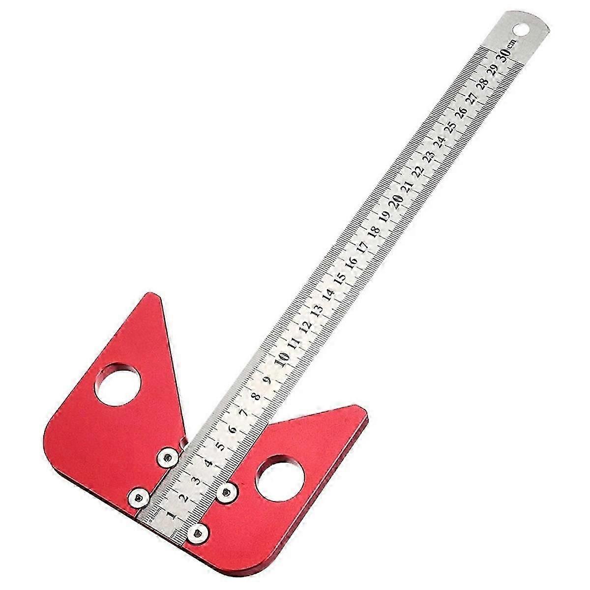 Woodworking Center Marking Ruler Multifunctional 45-degree Angle Marking Ruler Set Circular Midline