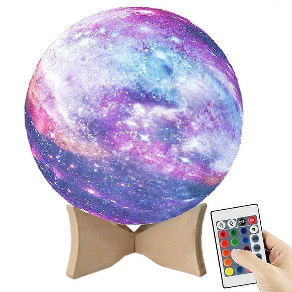 Type A 16 couleurs LED lune lumière rechargeable tactile / taprol lune lampe décoration intérieure avec télécommande