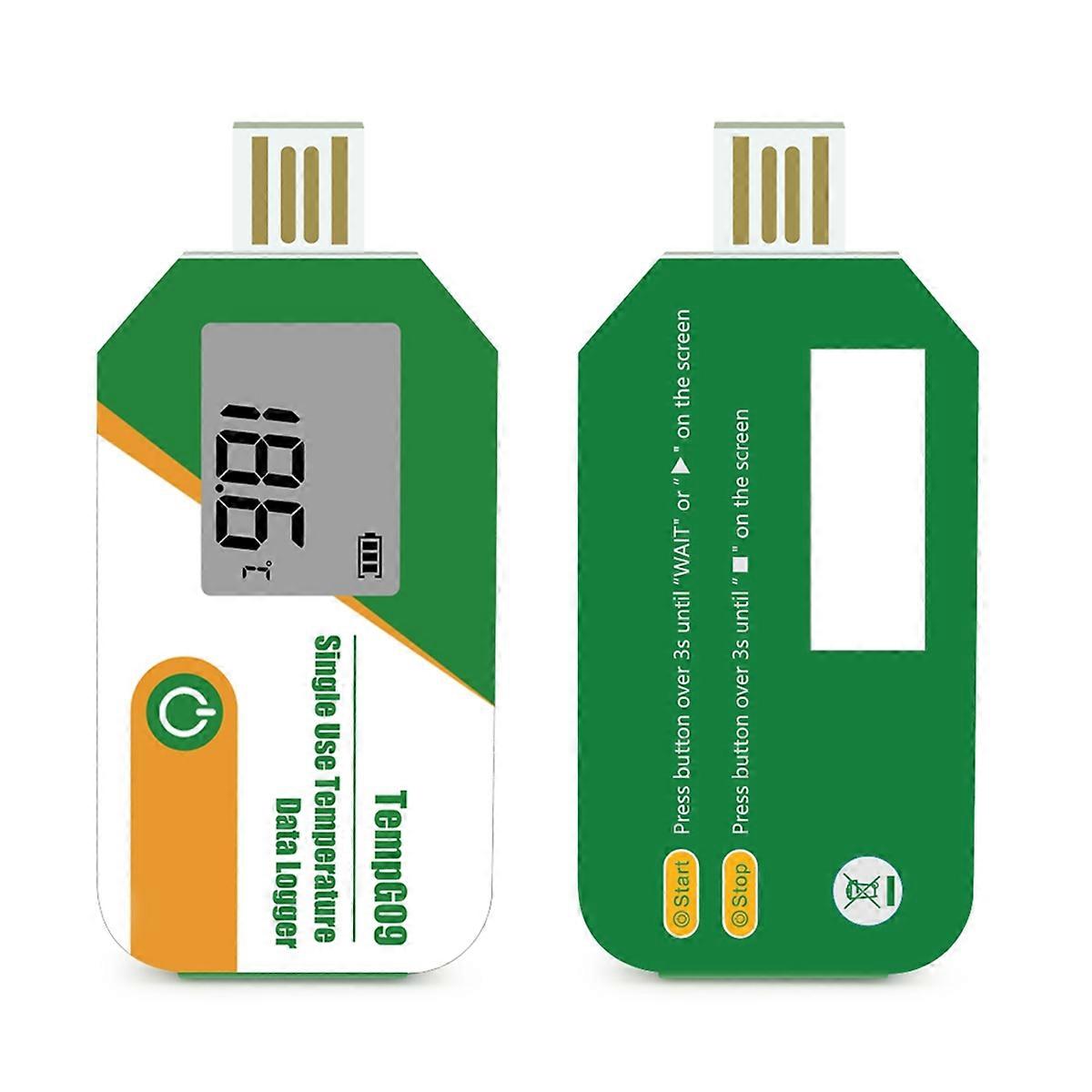 Digital Display USB Temperature Data Logger 32000 Point Capacity Disposable Temperature Recorder PDF Report Recorder