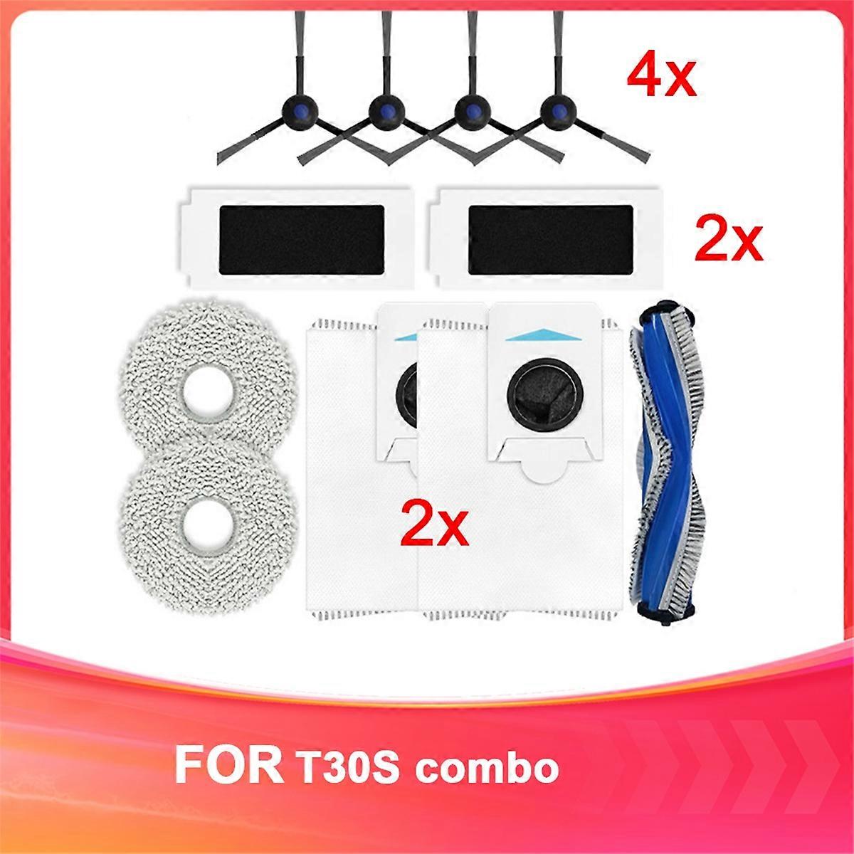 Suitable for T30S Combo Sweeper Accessories Filter Mop Rag Dust Bag Sweeper Replacement