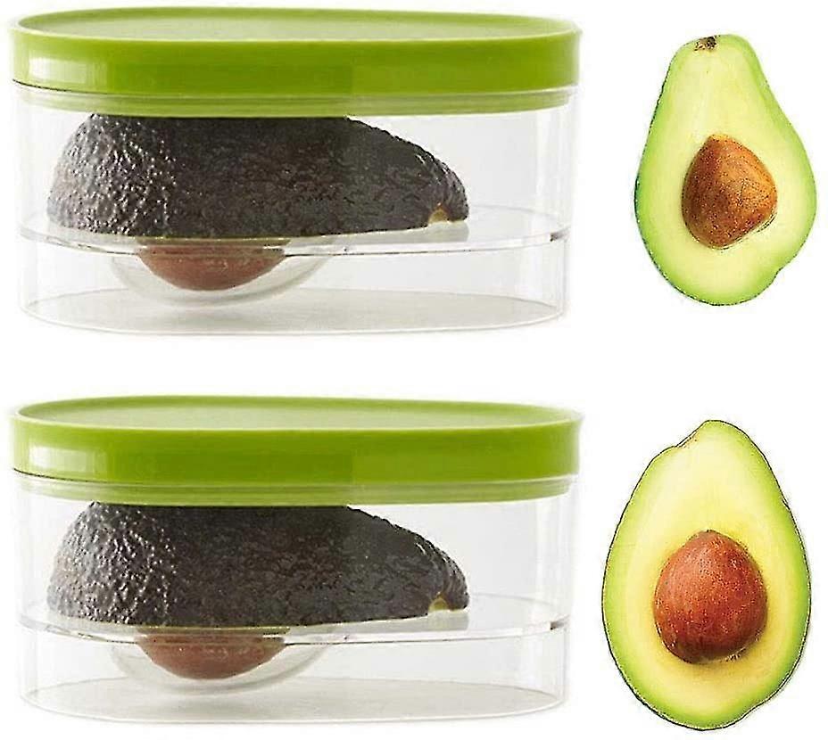 Fresh Pod Avocado Keeper Storage Container, Plastic, Green