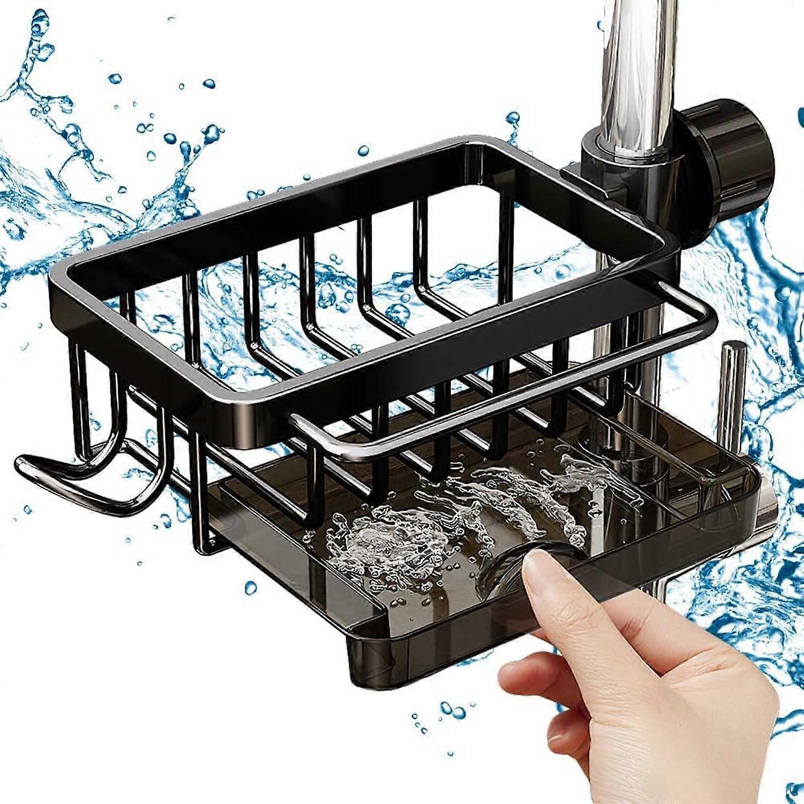Faucet Storage Rack Cloth Storage No Punching Can Hollowed Out Sink Storage Rack