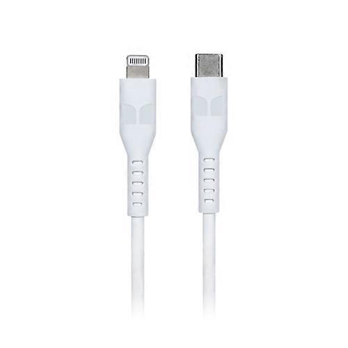 TPE Monster Premium User-friendly Durable Lightning to USB-C Cable 2m (White)