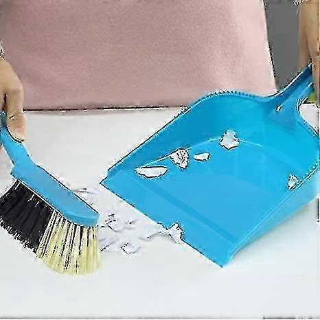 Dustpan And Brush Set, Pack Of 2 Set, Blue