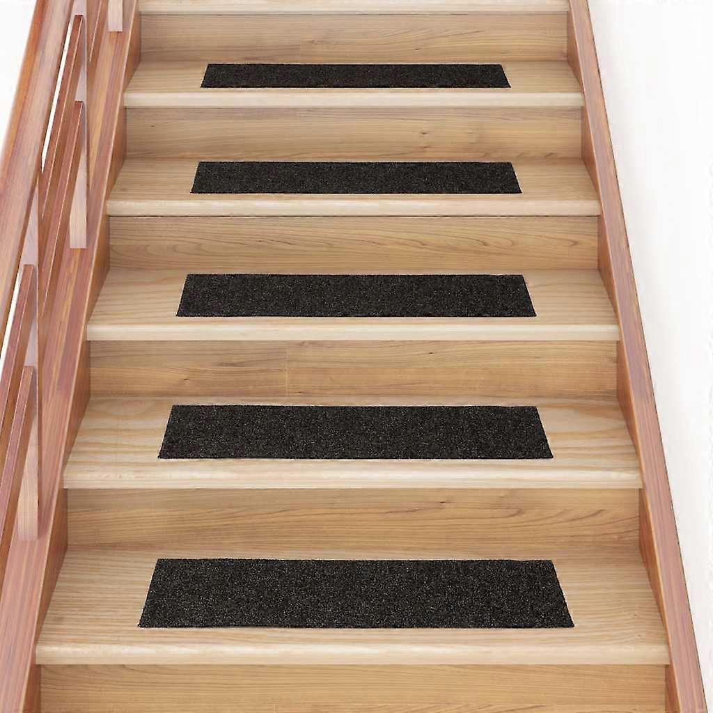 Step Mats Self-Adhesive 30 Pcs. 76x20 cm Brown Rectangular