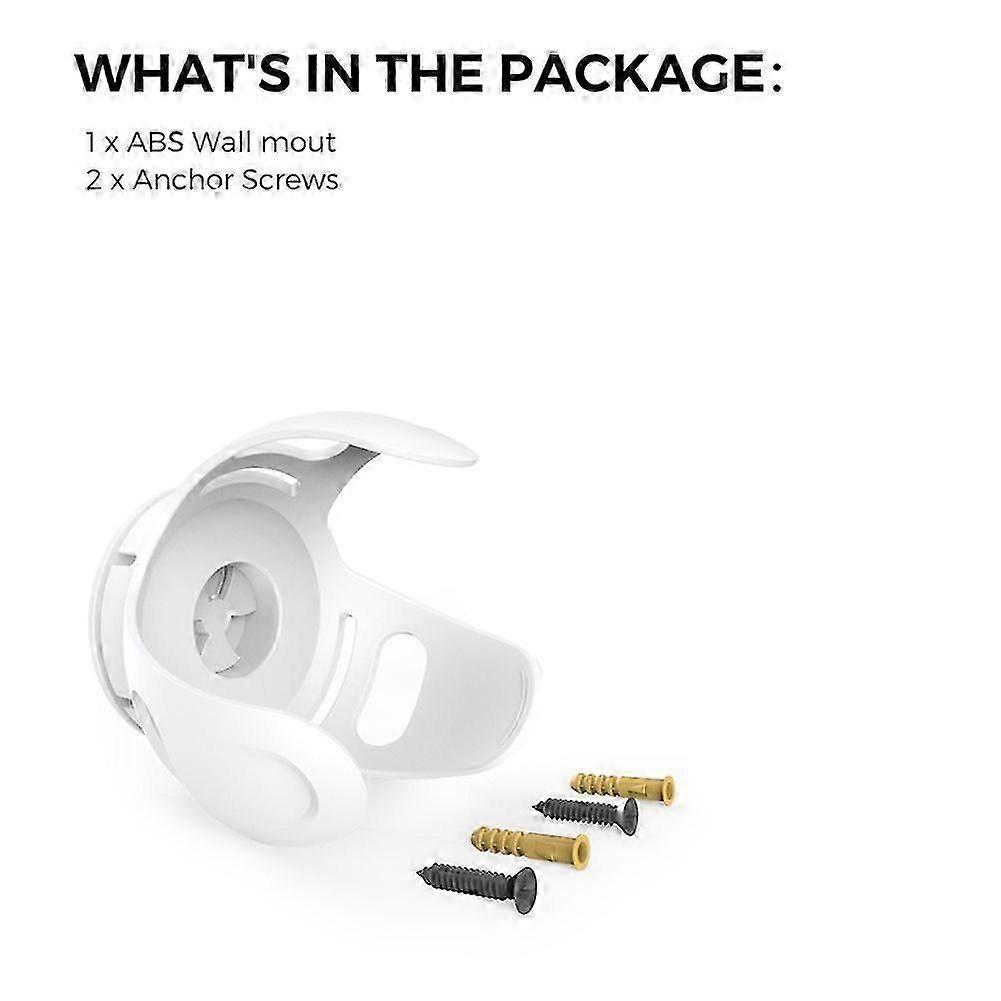 Wall Mount Holder Stand for 4&5 Space Saving Bracket Assistants for Smart Speaker Accessory White