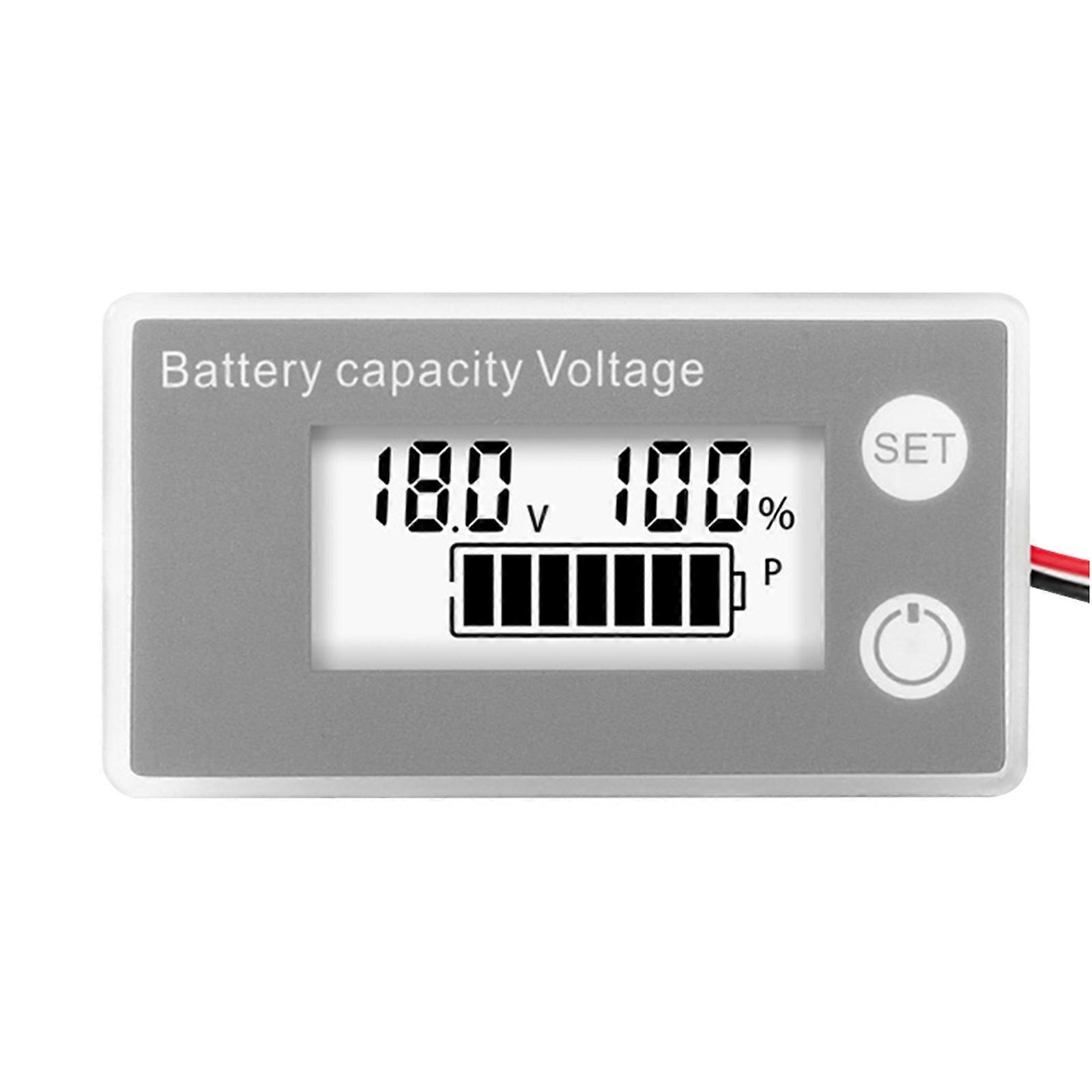 VoltGauge Voltmetre Pil VoltTester PanelMonitor Evrensel LCD Dijital Voltmetre DC8-100V İki Telli Gerilim Ölçer