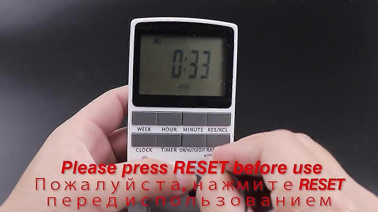 Electronic Digital Timer Switch 230V 110V 7 Day 12/24 Hour Programmable Timing Socket EU UK US Plug Kitchen Timer Outlet