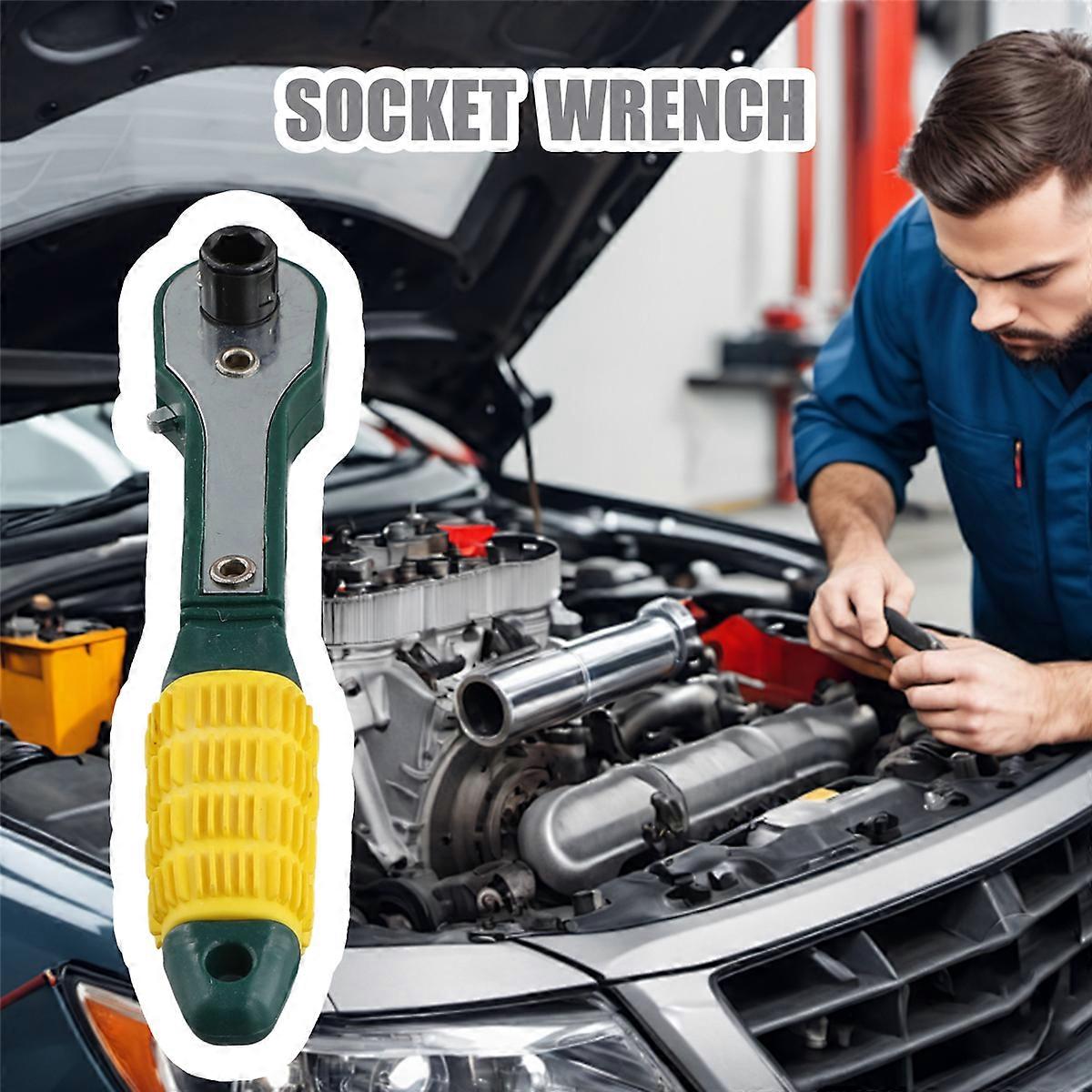 1/4 Head Screwdriver Pole 6.35mm Inner Hexagon Ratchet Socket Wrench