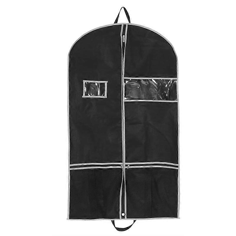 Breathable Garment Bag for Men with 2 Mesh Pockets & 1 PVC Pocket