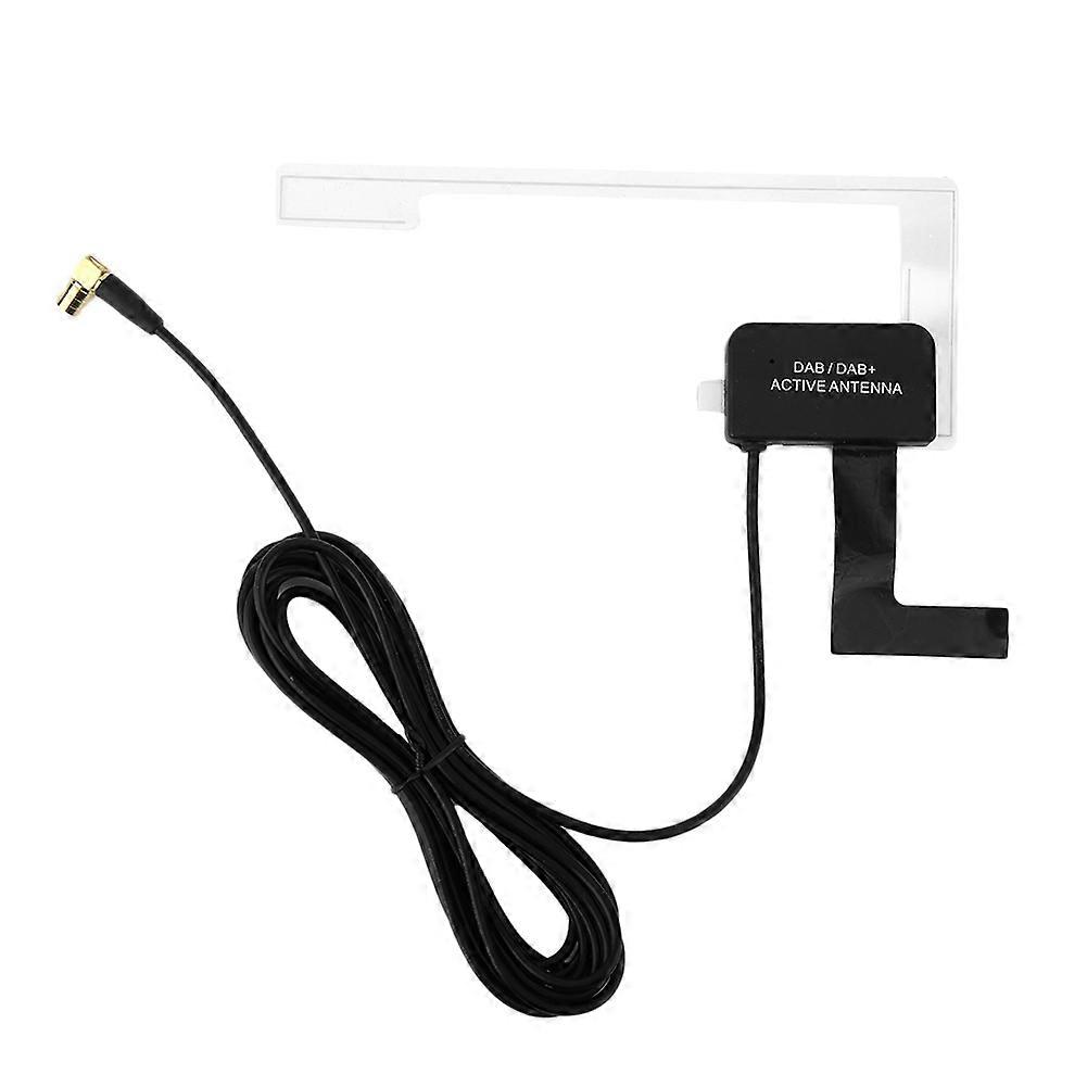 Car DAB Digital Broadcasting Active Antenna SMB Plug Radio Aerial